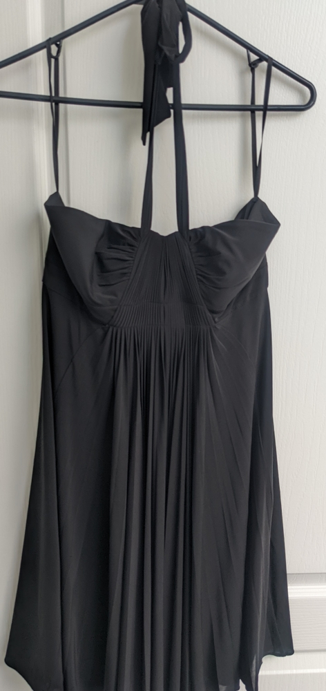 BCBG black halter dress size 6/8 medium